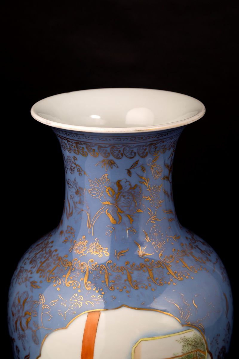Vaso in porcellana, Famiglia Rosa, Cina, seconda metà del XX secolo