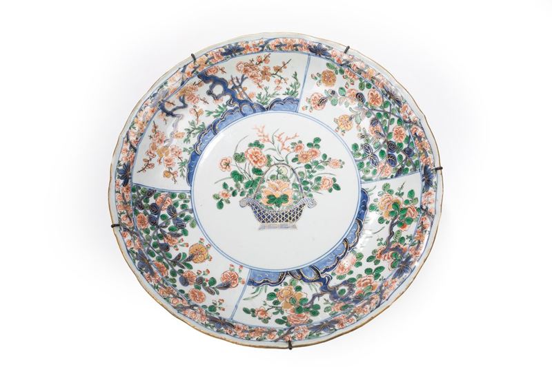 GRANDE PIATTO IN PORCELLANA WUCAI