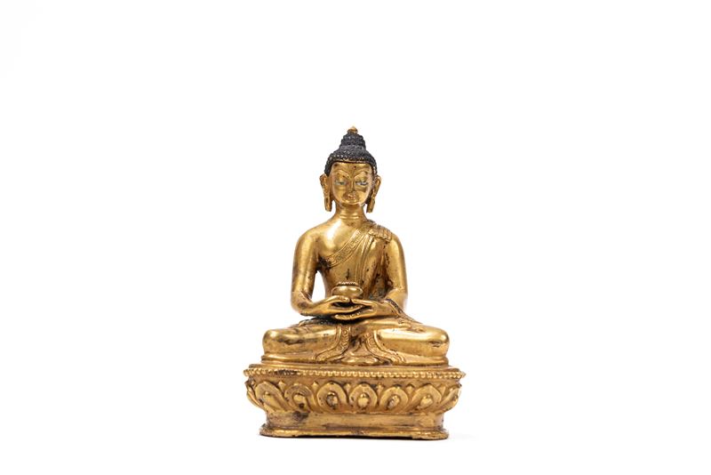 BUDDHA IN BRONZO DORATO