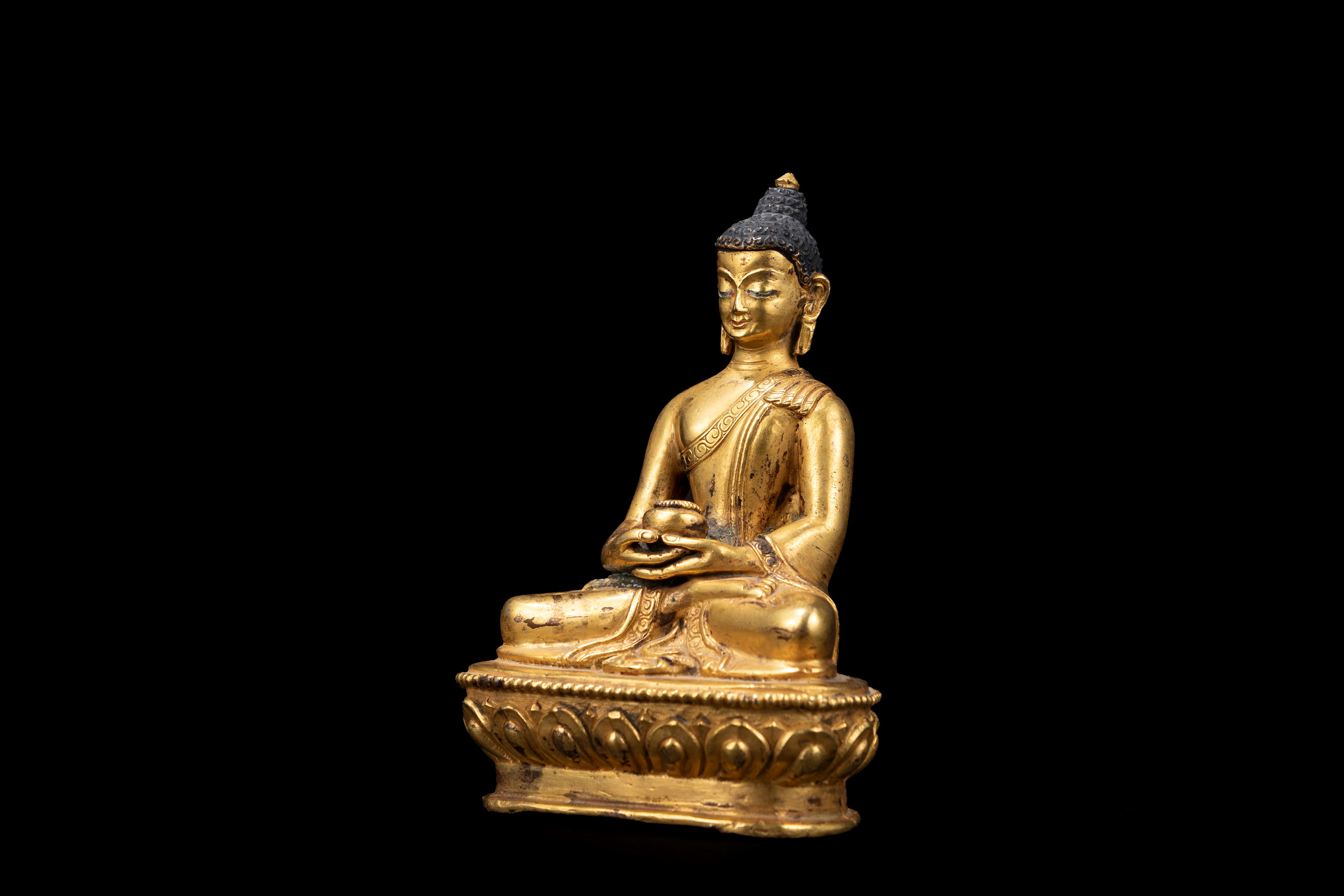 BUDDHA IN BRONZO DORATO