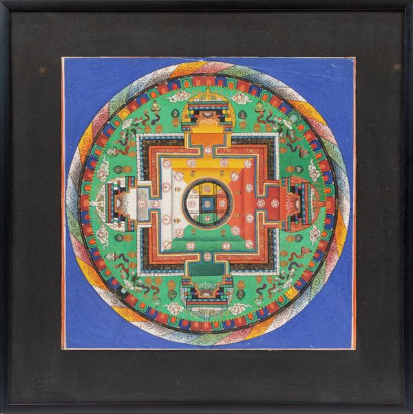 A MANDALA ON COTTON