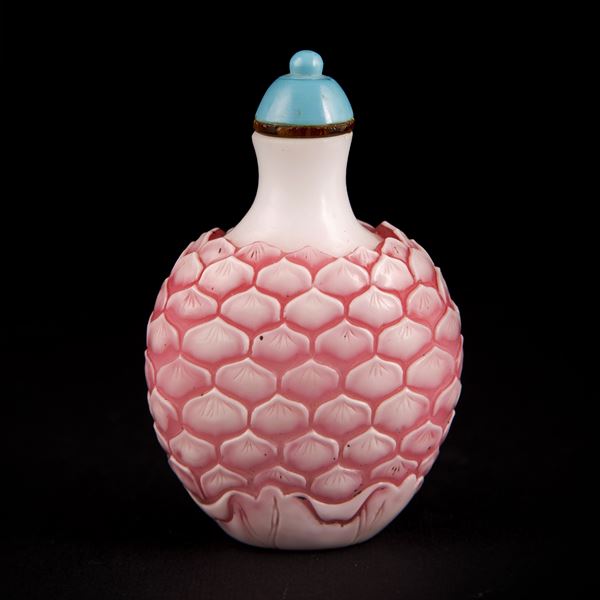  RARA SNUFF BOTTLE IN VETRO CAMMEO 