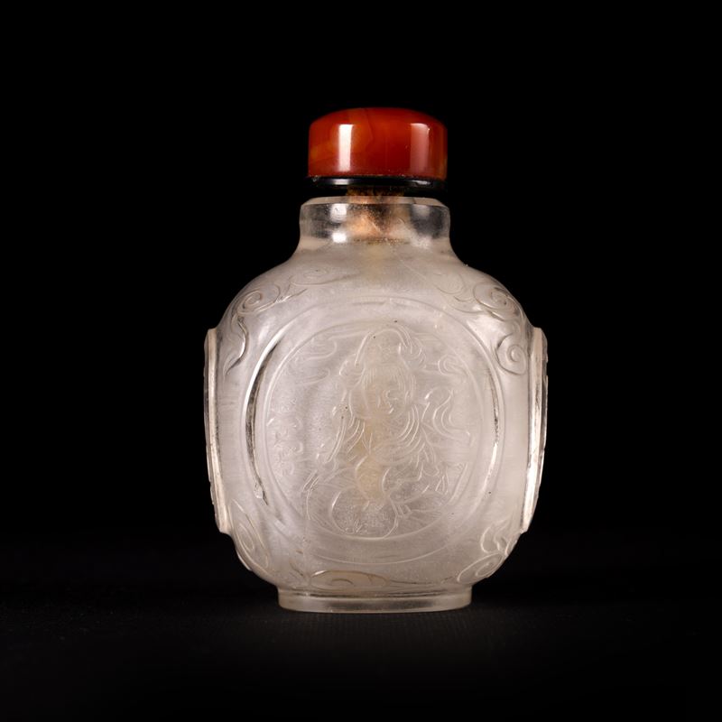 SNUFF BOTTLE IN CRISTALLO DI ROCCA