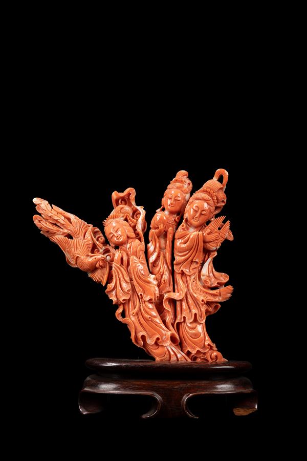 ☼A CORAL CARVING