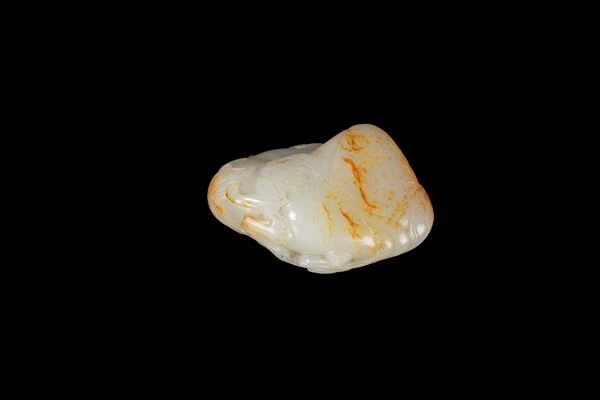 FIBBIA IN GIADA CELADON E RUGGINE