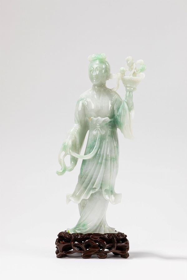A JADEITE FIGURE