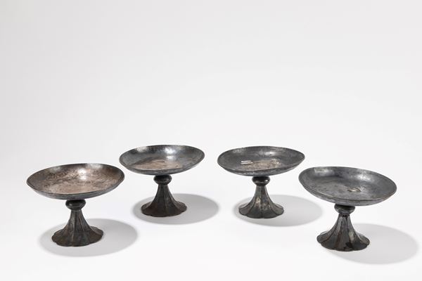 FOUR SILVER STEAMCUPS