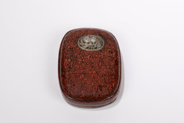 INK STONE WITH LACQUER BOX