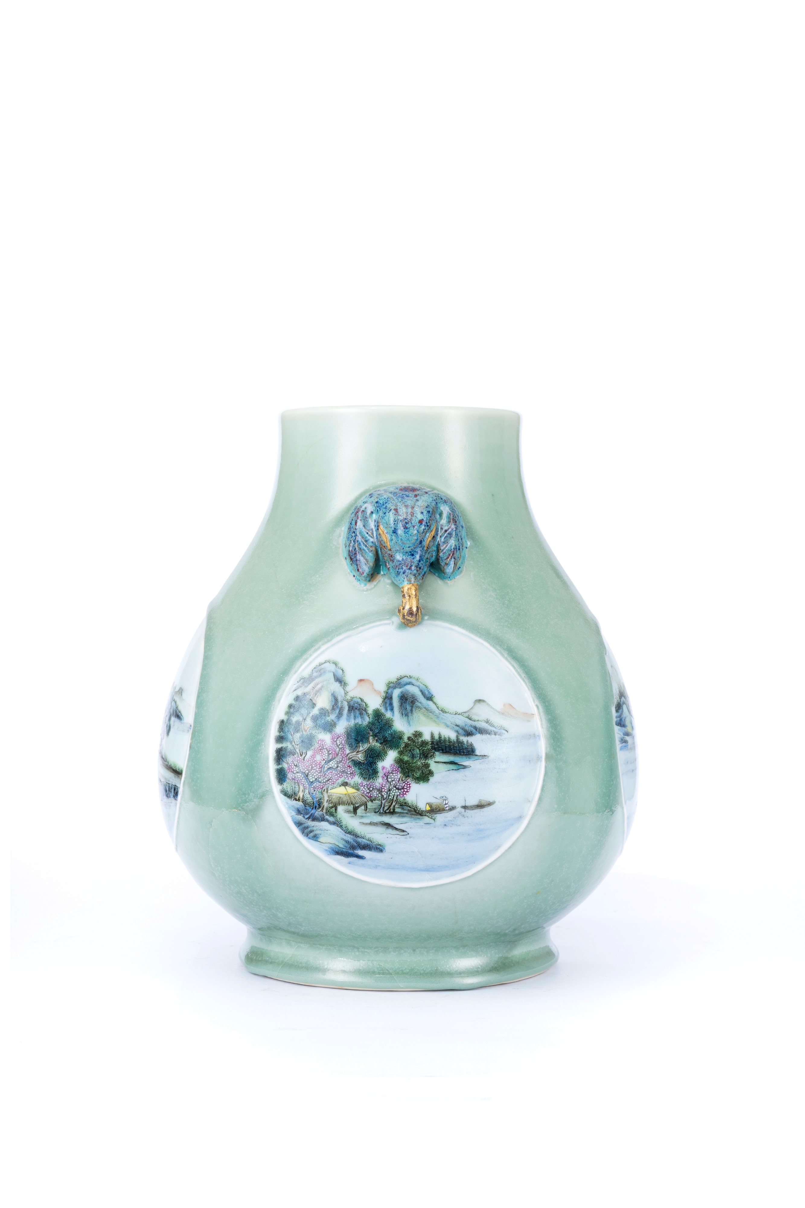 Vaso in Porcellana Famiglia Rosa