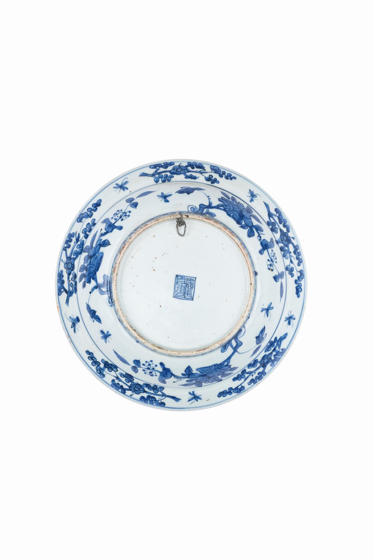 Piatto in Porcellana Bianco e Blu