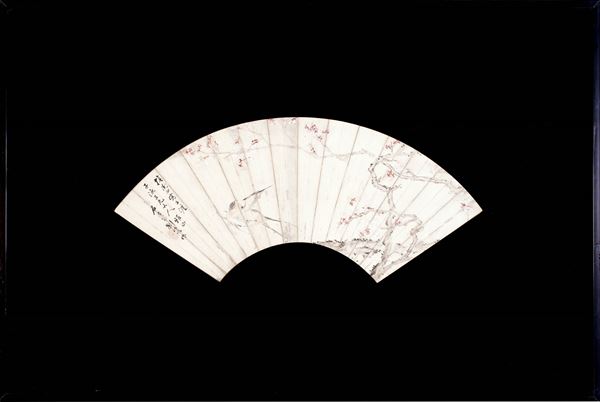 A PAINTED PAPER FAN  (China, Qing dynasty, 19th century)  - Auction Fine Asian Art - Marcopolo srl - Marcopolo Asian Art Auction Milano