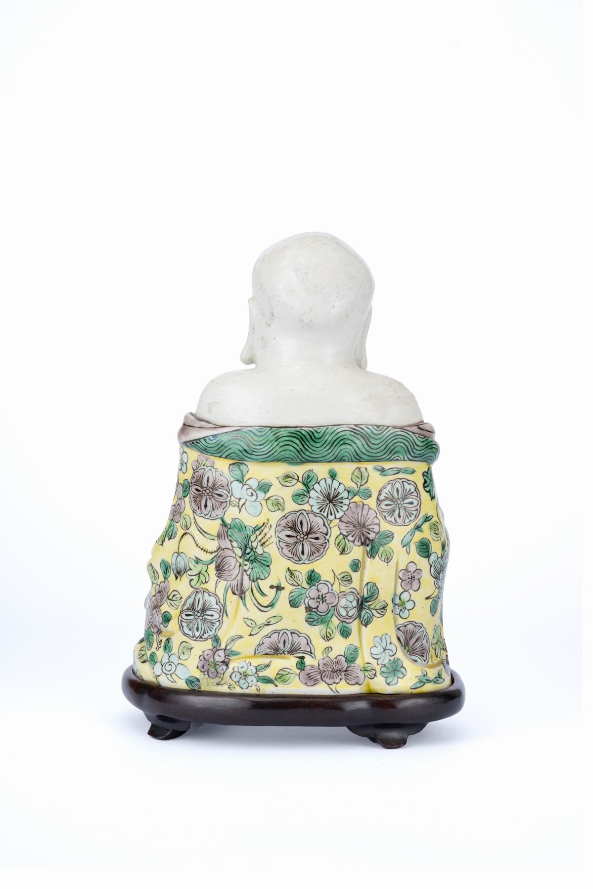 BUDDHA IN PORCELLANA FAMIGLIA VERDE