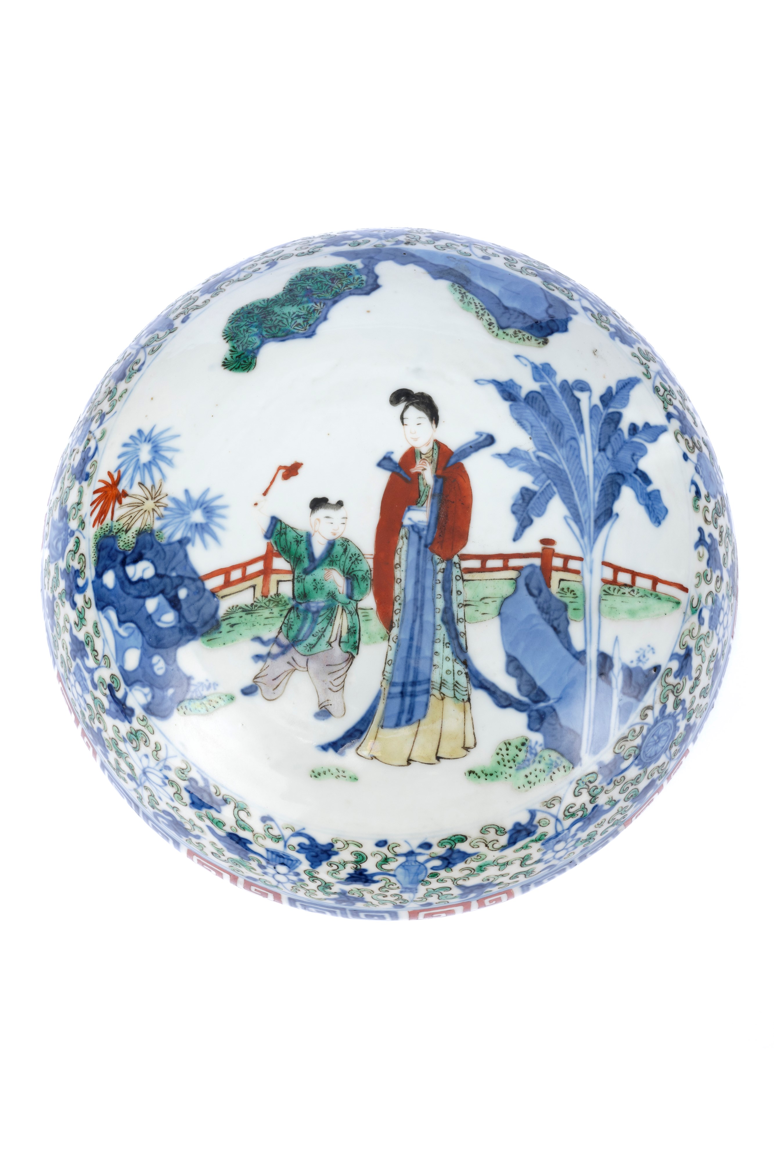 Scatola in Porcellana Wucai
