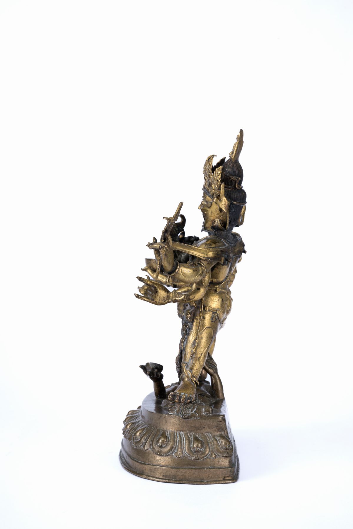 RARO MAHAKALA IN BRONZO DORATO