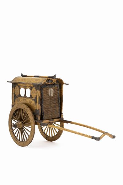 Carrozza in Legno Laccato Dorato