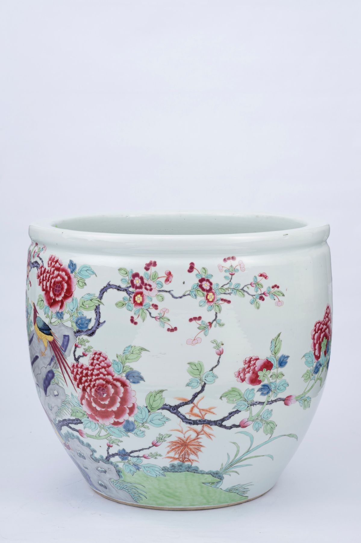 Cachepot in Porcellana Famiglia Rosa