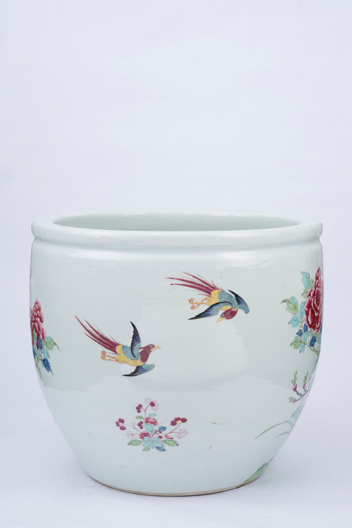 Cachepot in Porcellana Famiglia Rosa