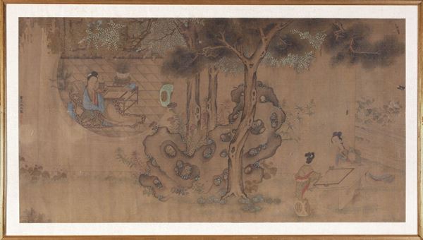 A PAINTING ON SILK