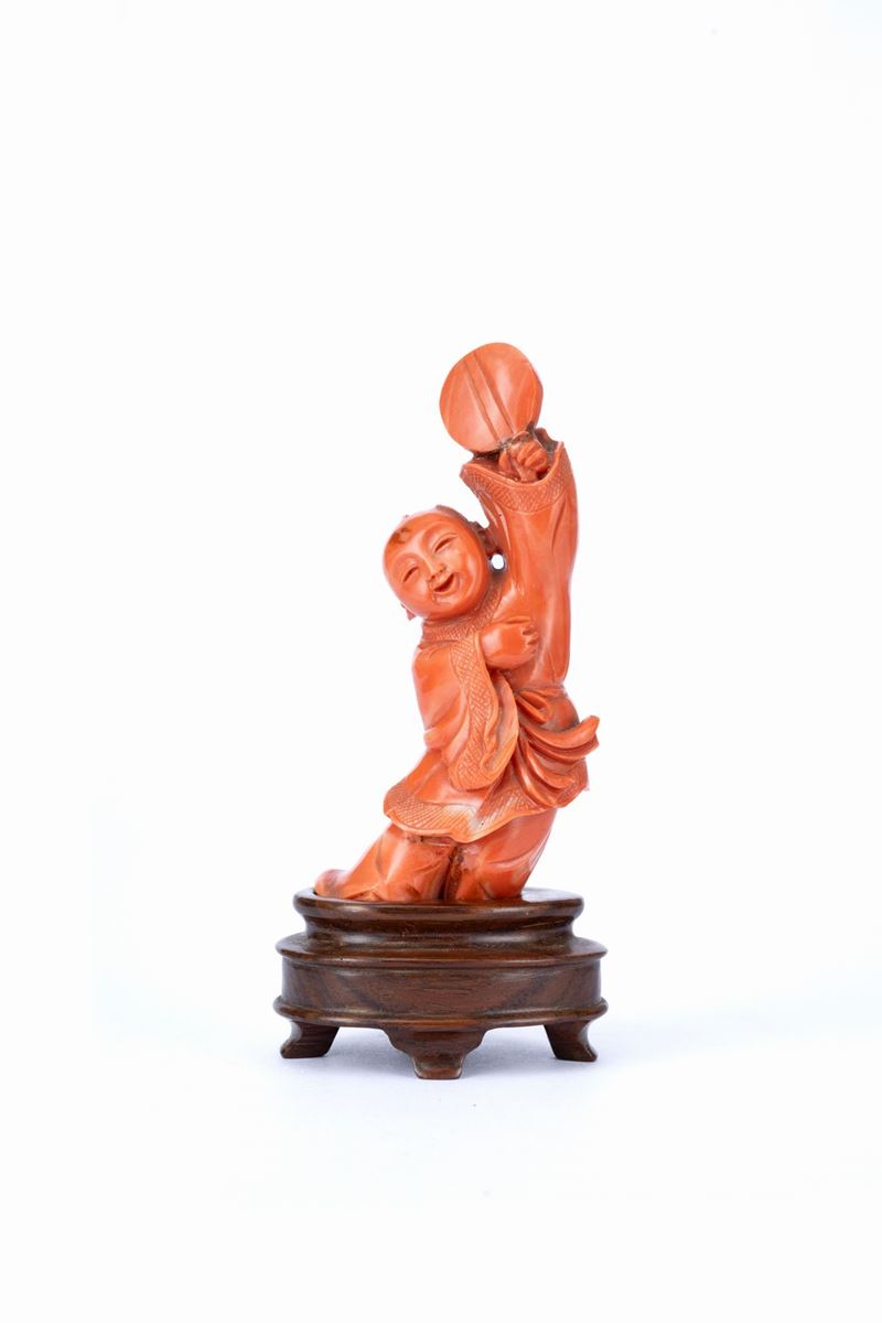 ☼FIGURA IN CORALLO MOMO O CERASUOLO