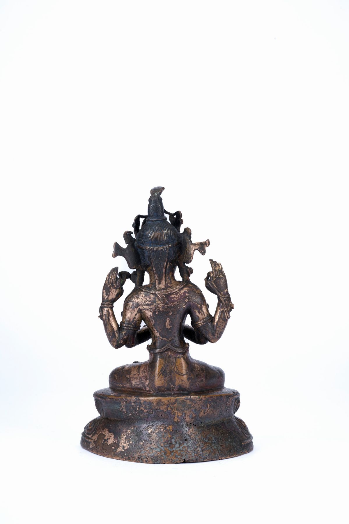 FIGURA DI AVALOKITESVARA IN BRONZO