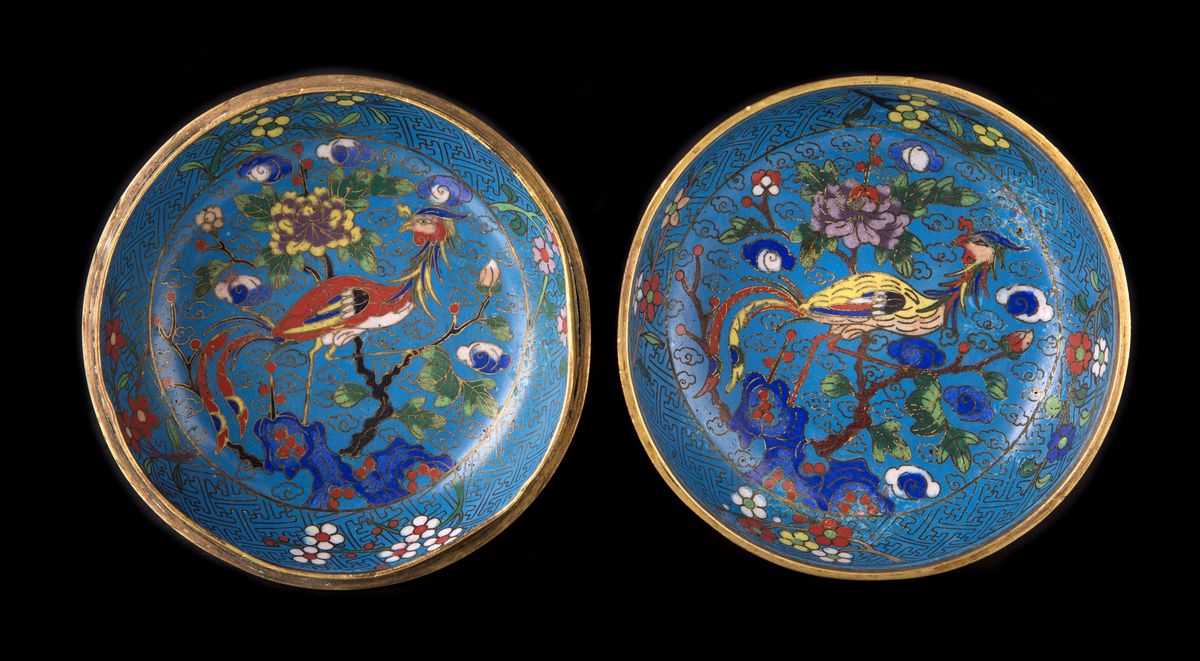 Scatola in cloisonné, Cina, dinastia Qing, XVIII / XIX secolo