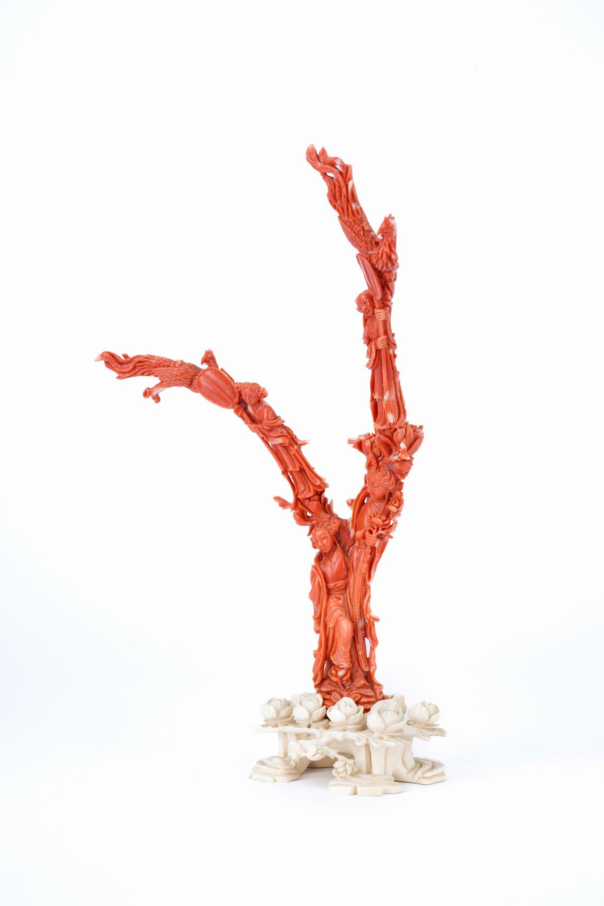 ☼FIGURA IN CORALLO ROSSO MOMO O CERASUOLO