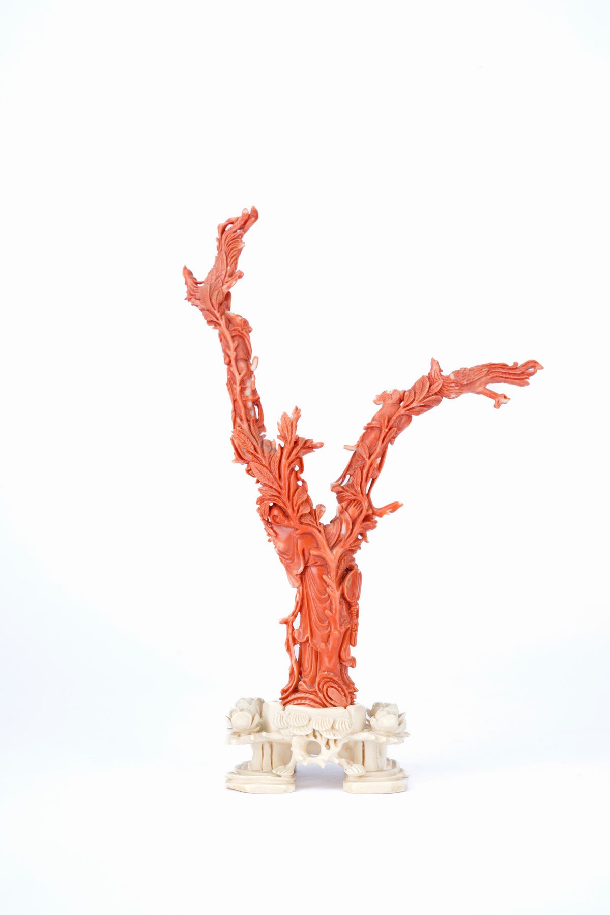 ☼FIGURA IN CORALLO ROSSO MOMO O CERASUOLO