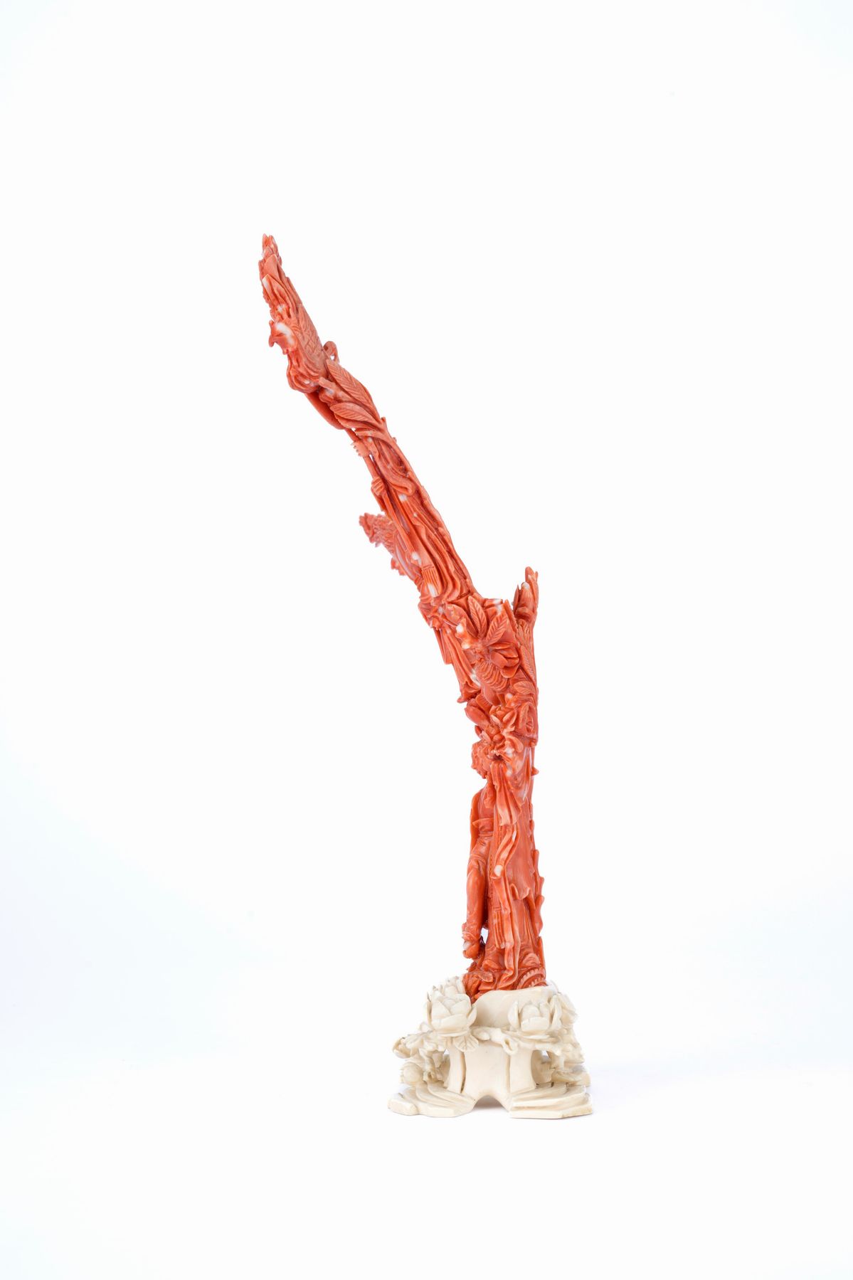 ☼FIGURA IN CORALLO ROSSO MOMO O CERASUOLO