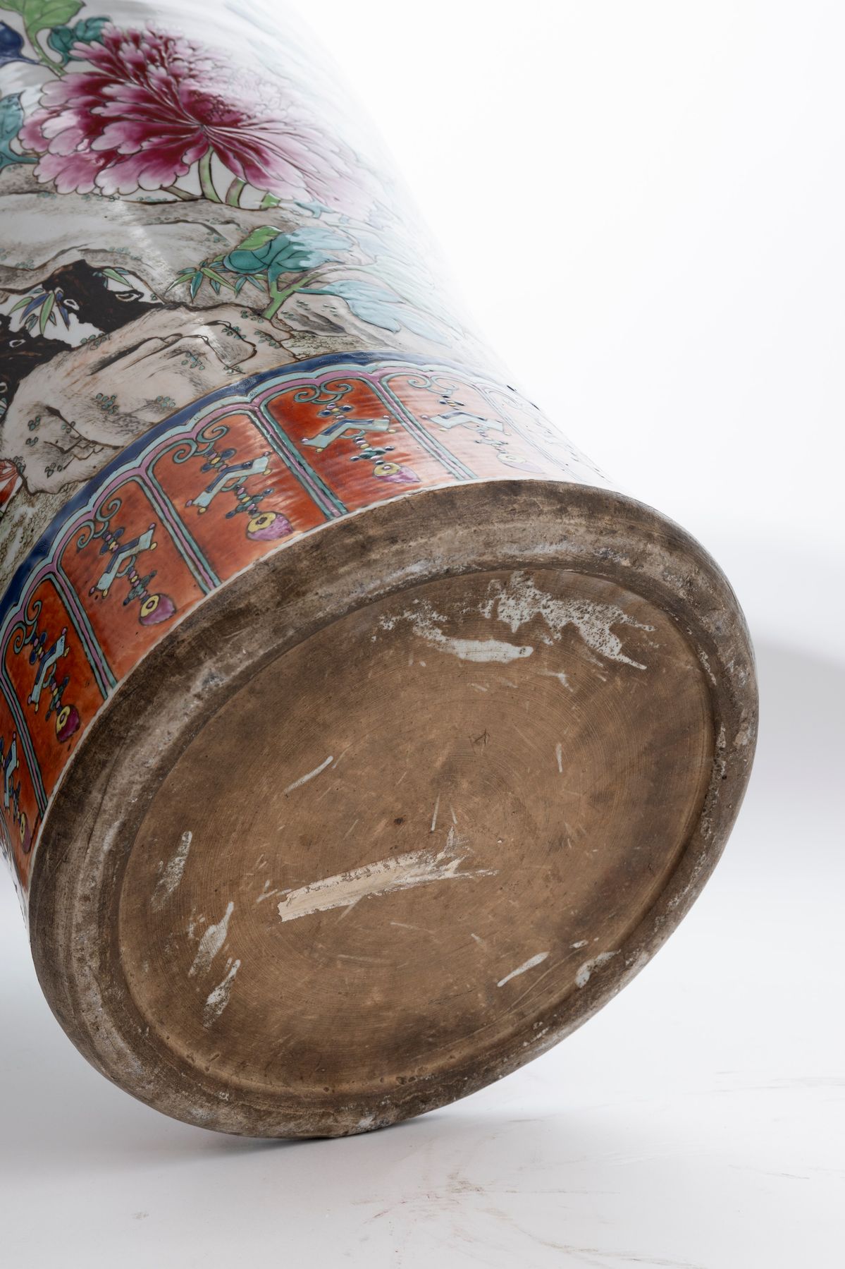 Enorme Vaso in Porcellana Famiglia Rosa