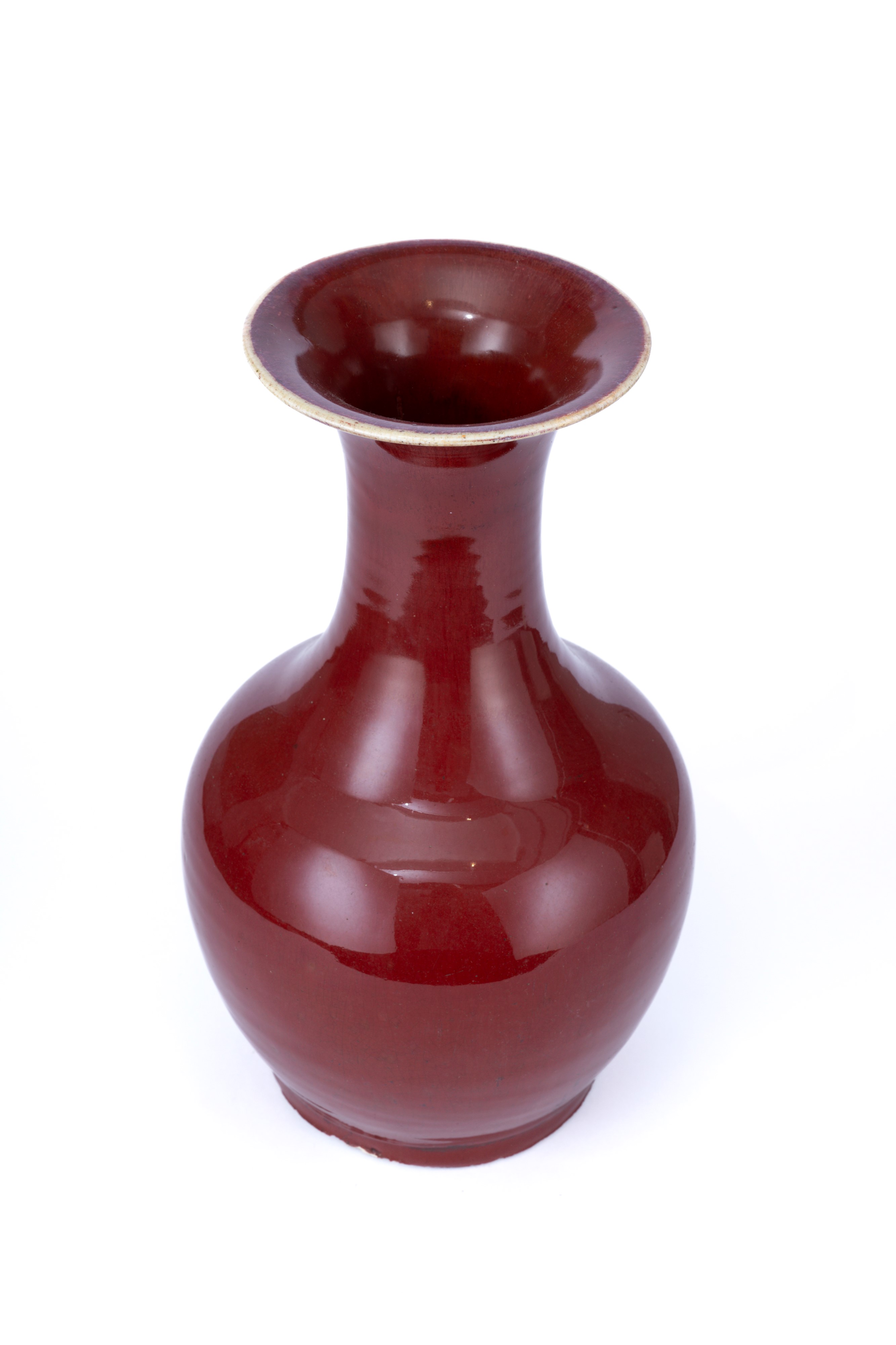 VASO IN PORCELLANA SANGUE DI BUE