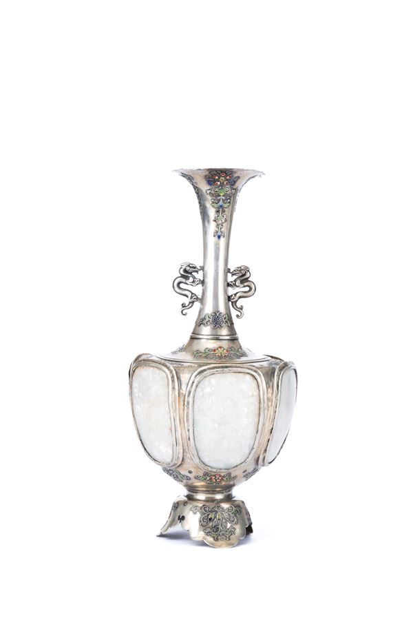 A SILVER VASE