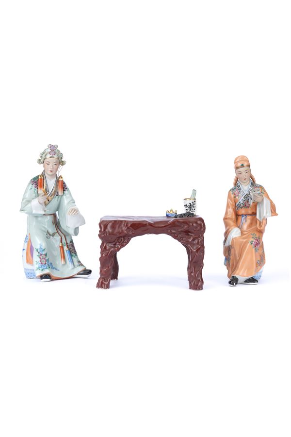 TWO PORCELAIN FIGURES