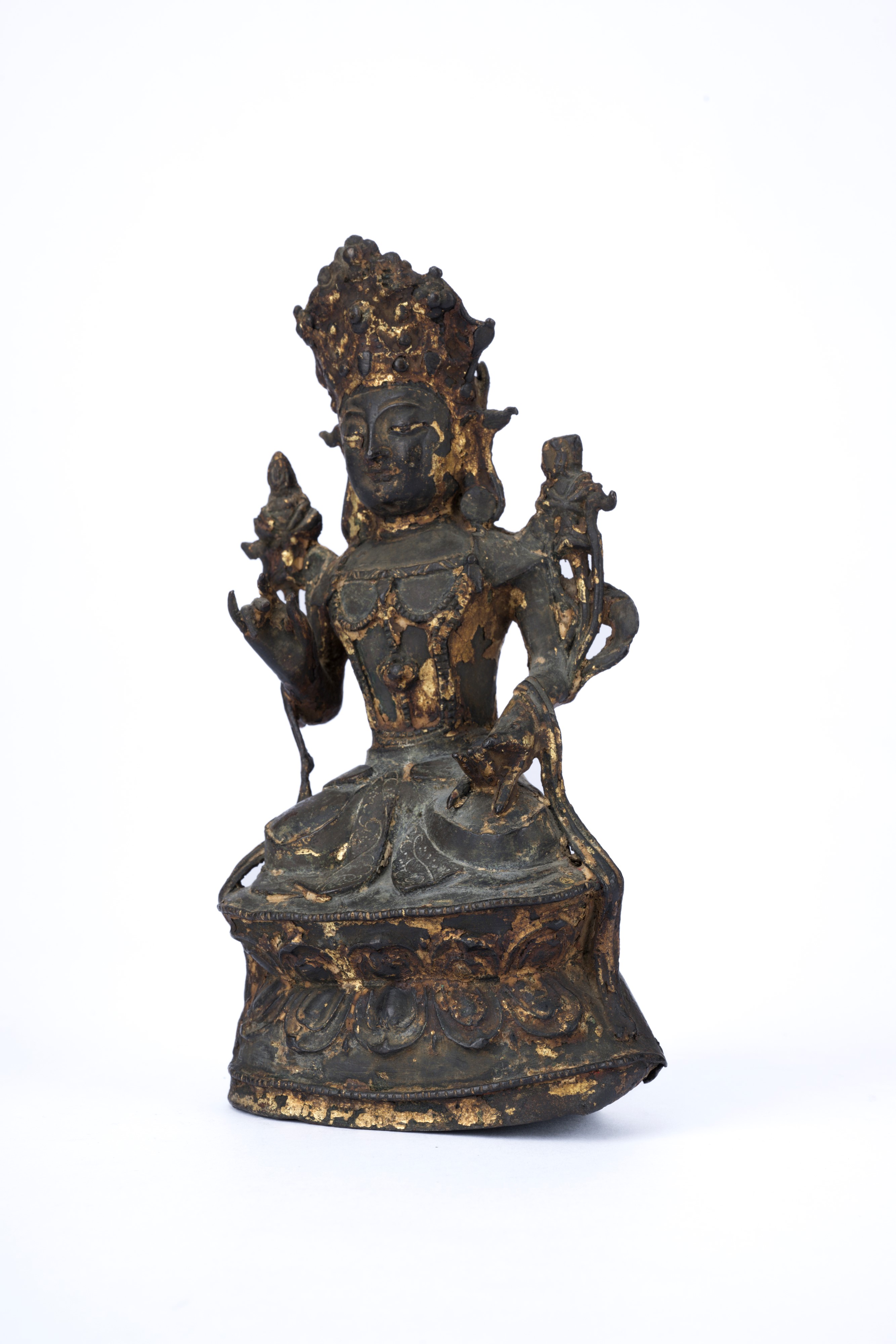 FIGURA IN BRONZO DORATO