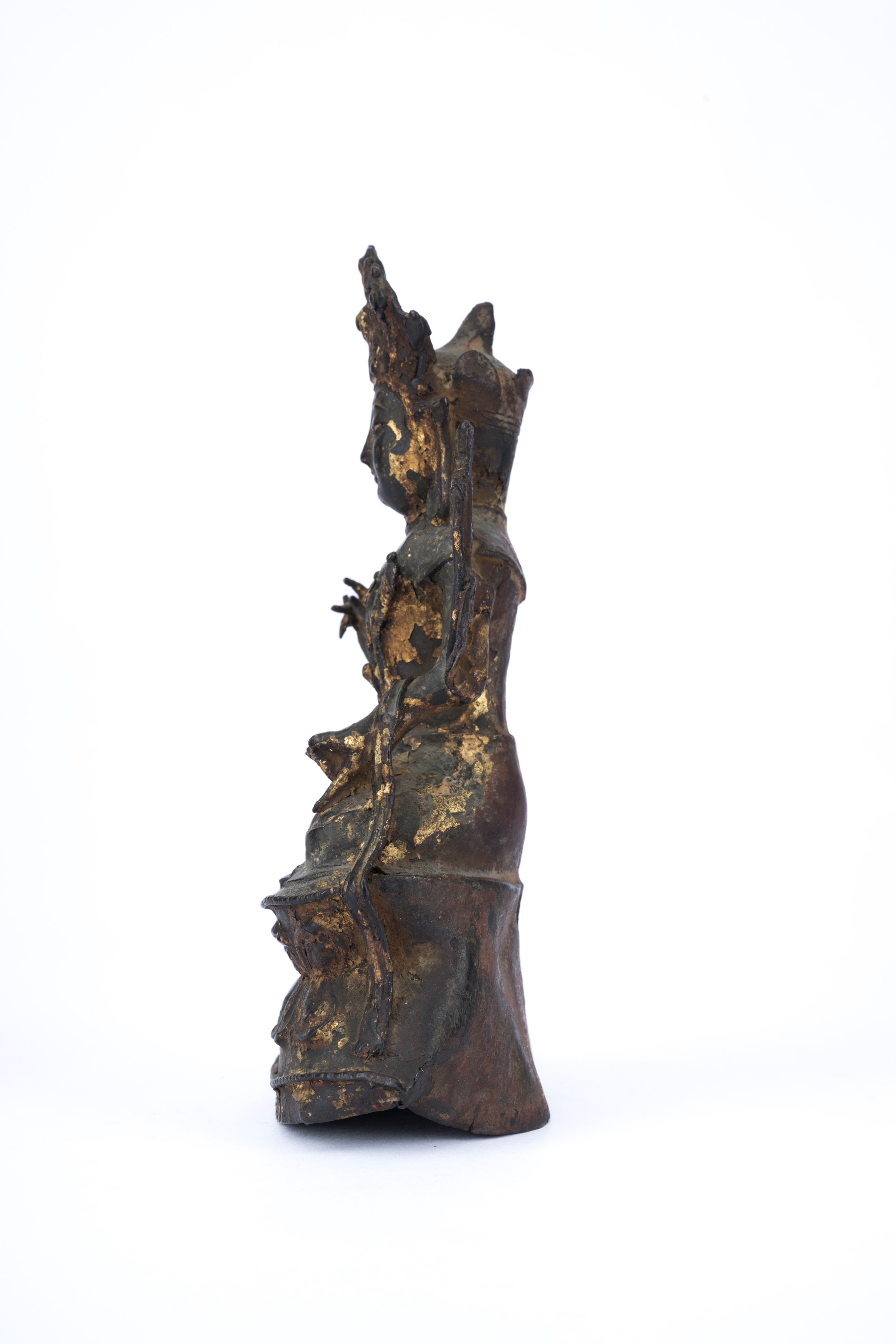 FIGURA IN BRONZO DORATO