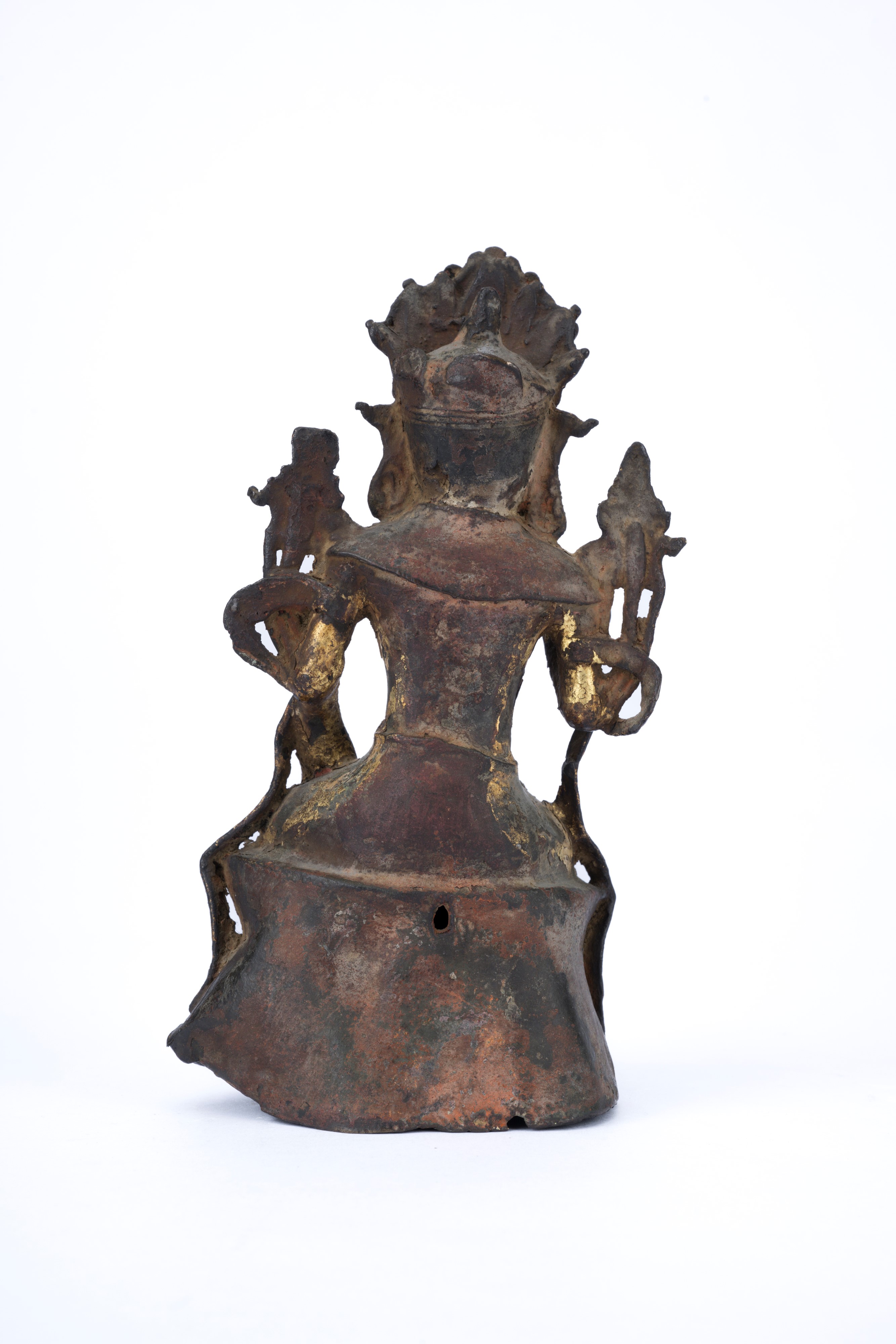 FIGURA IN BRONZO DORATO