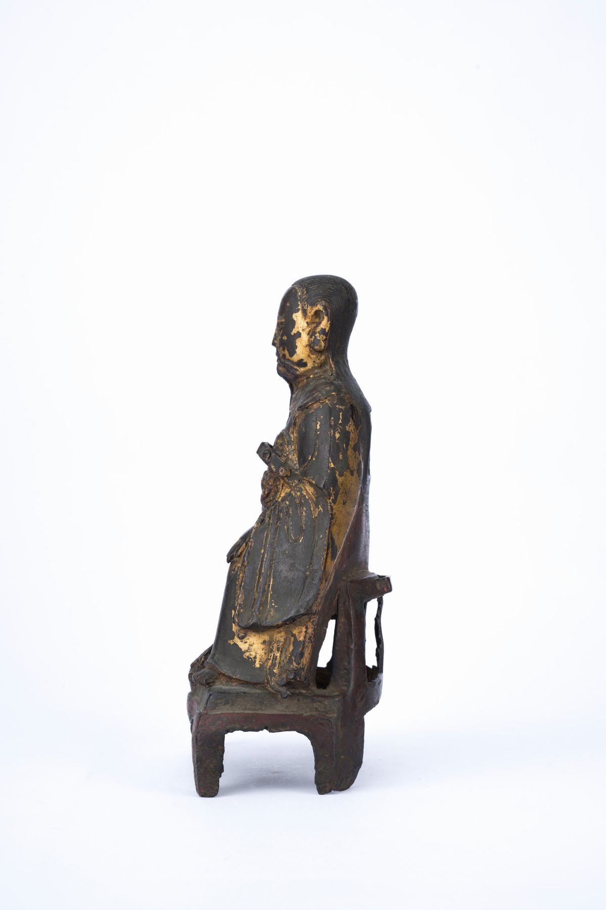 FIGURA IN BRONZO DORATO