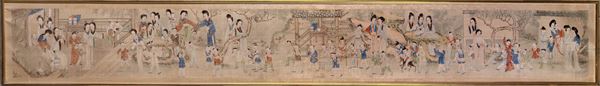 A PAINTING ON SILK  (China, Qing dynasty, 19th century)  - Auction Fine Asian Art - Marcopolo srl - Marcopolo Asian Art Auction Milano