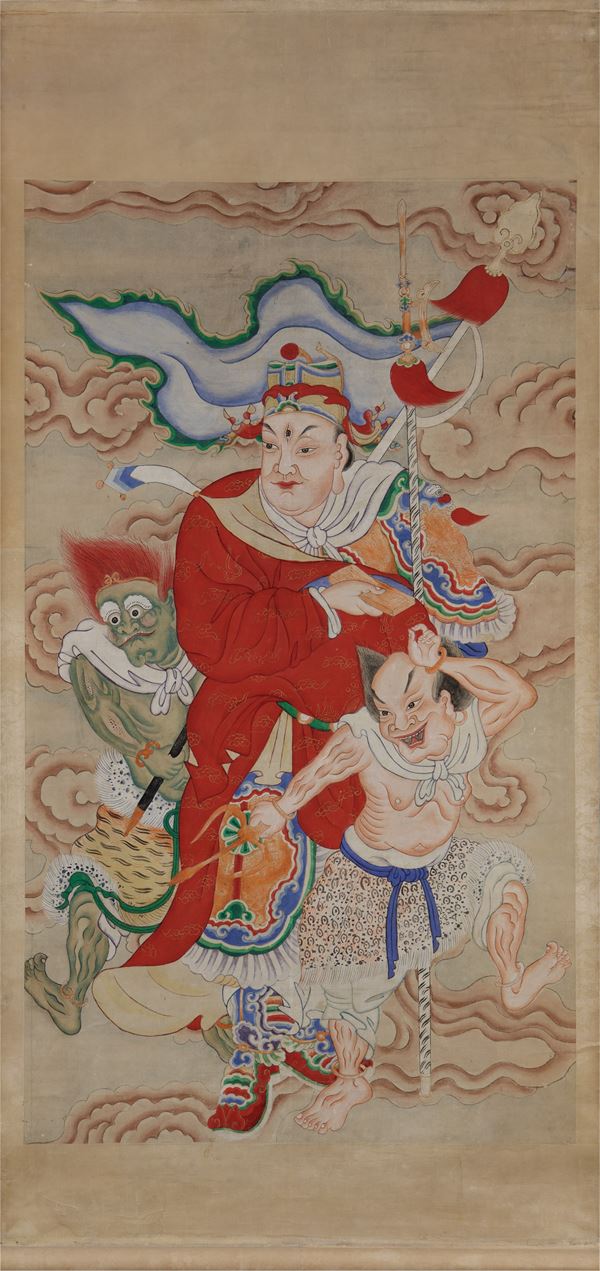 A PAINTING ON PAPER  (China, Qing dynasty (1644-1911))  - Auction Fine Asian Art - Marcopolo srl - Marcopolo Asian Art Auction Milano