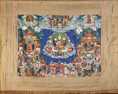 Thangka Raffigurante Tsongkhapa