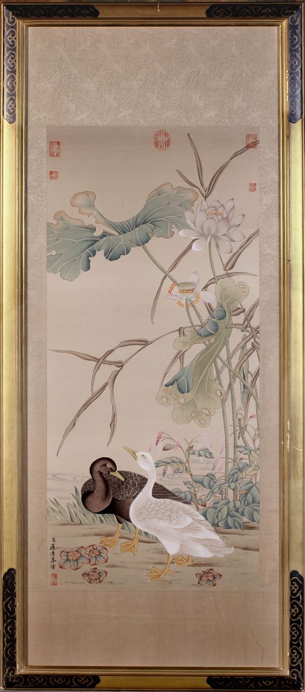 A PAINTING ON SILK