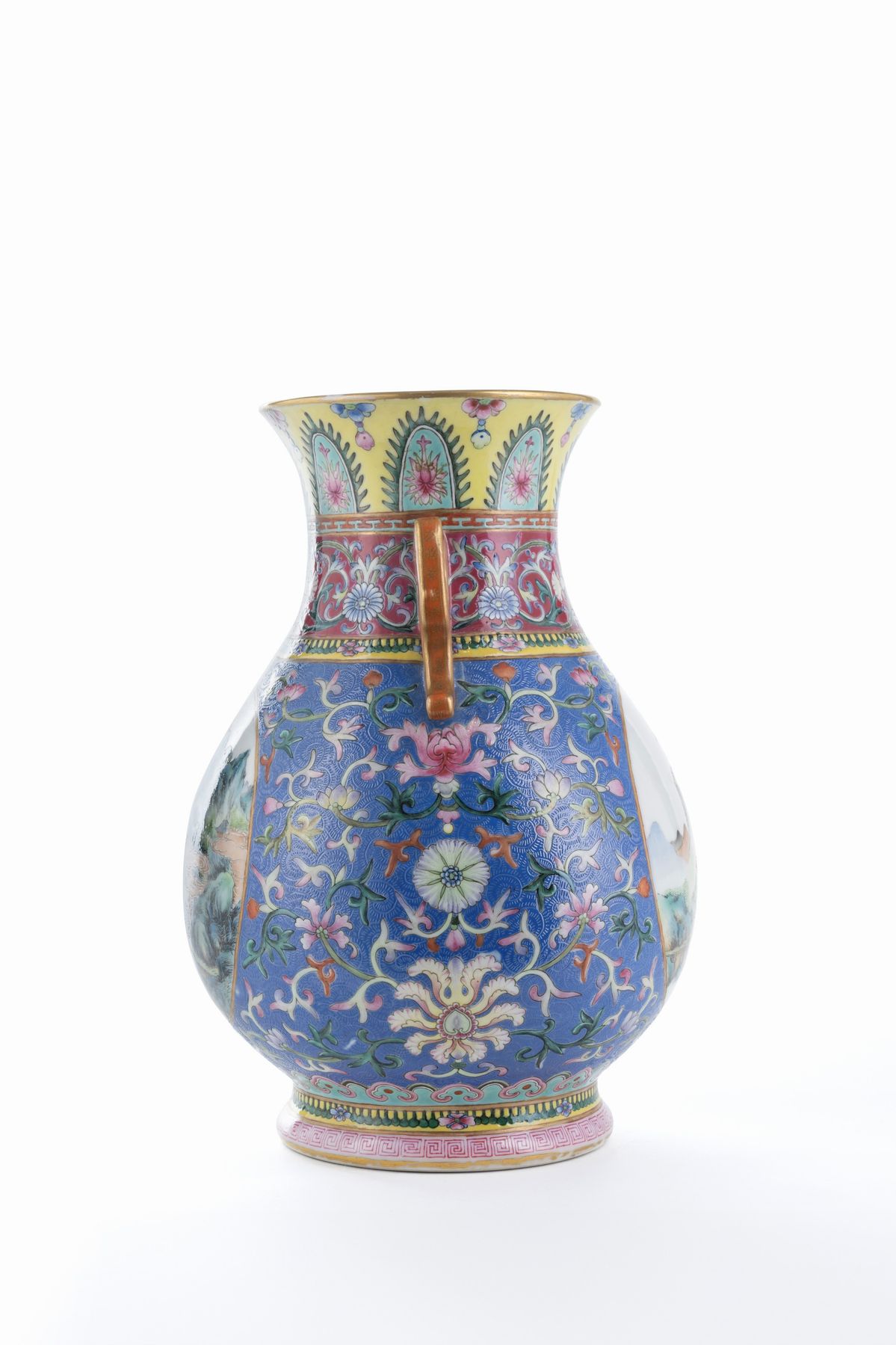 VASO IN PORCELLANA FAMIGLIA ROSA