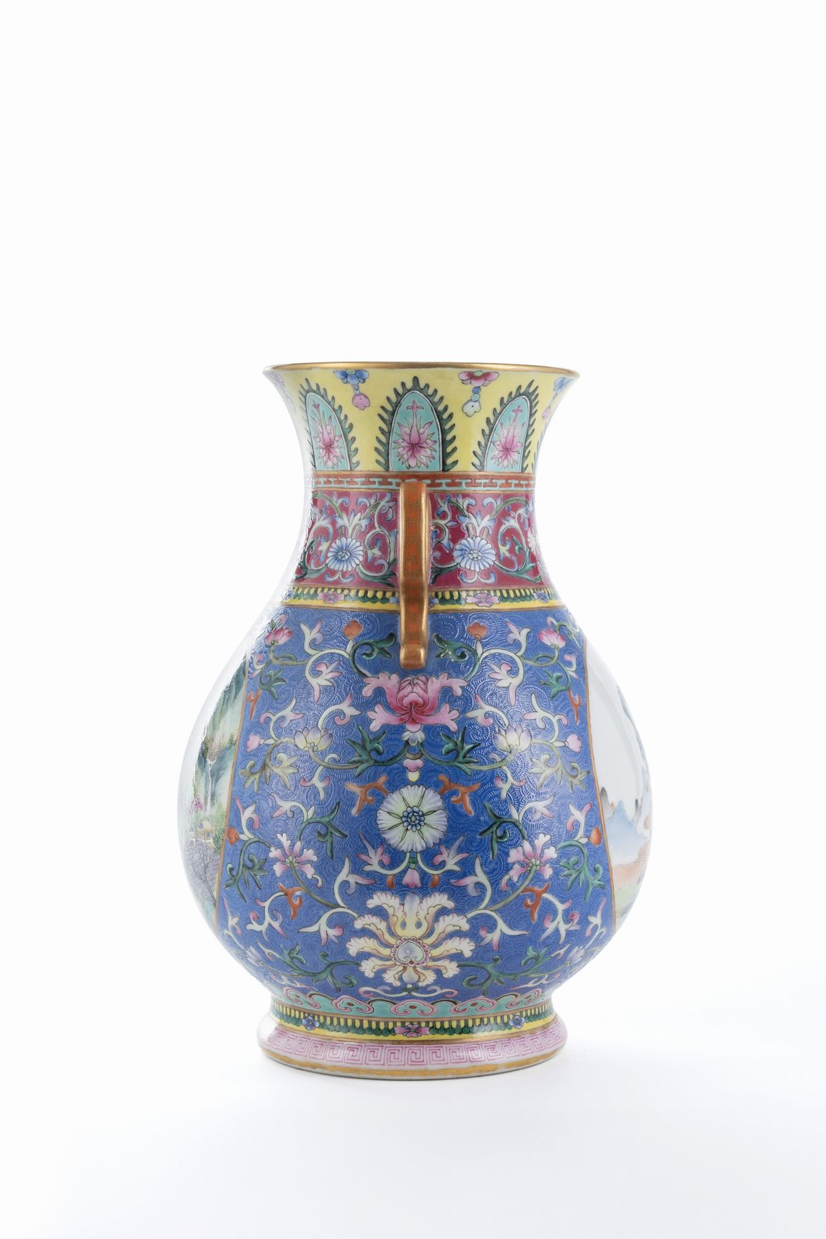 VASO IN PORCELLANA FAMIGLIA ROSA