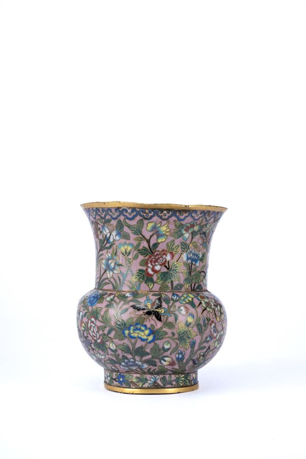 A CLOISONNÉ VASE