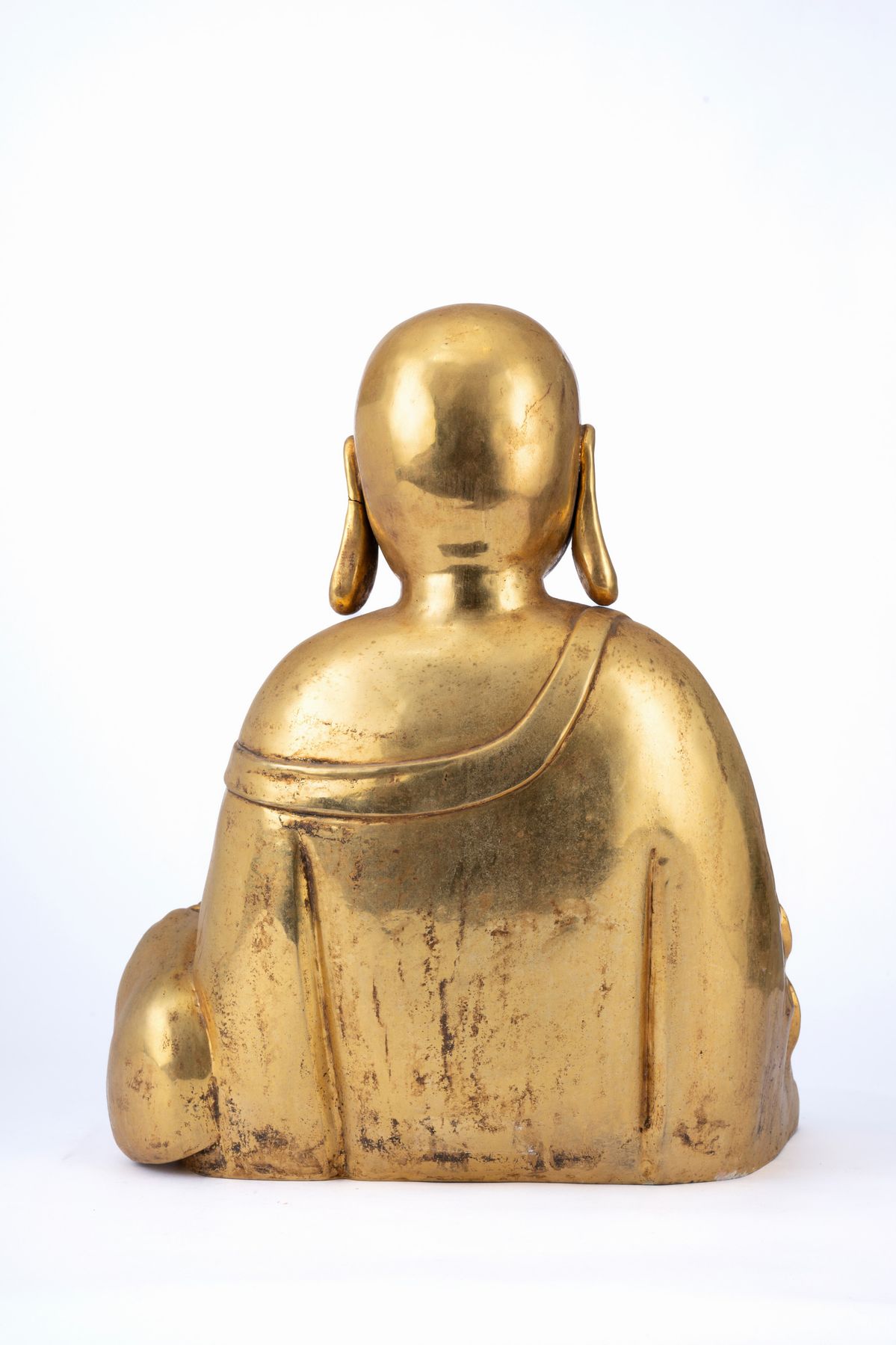 Grande Budda in Argento Dorato