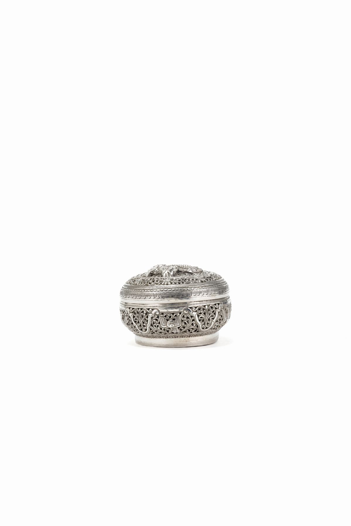 Set di Quattro Scatole in Argento