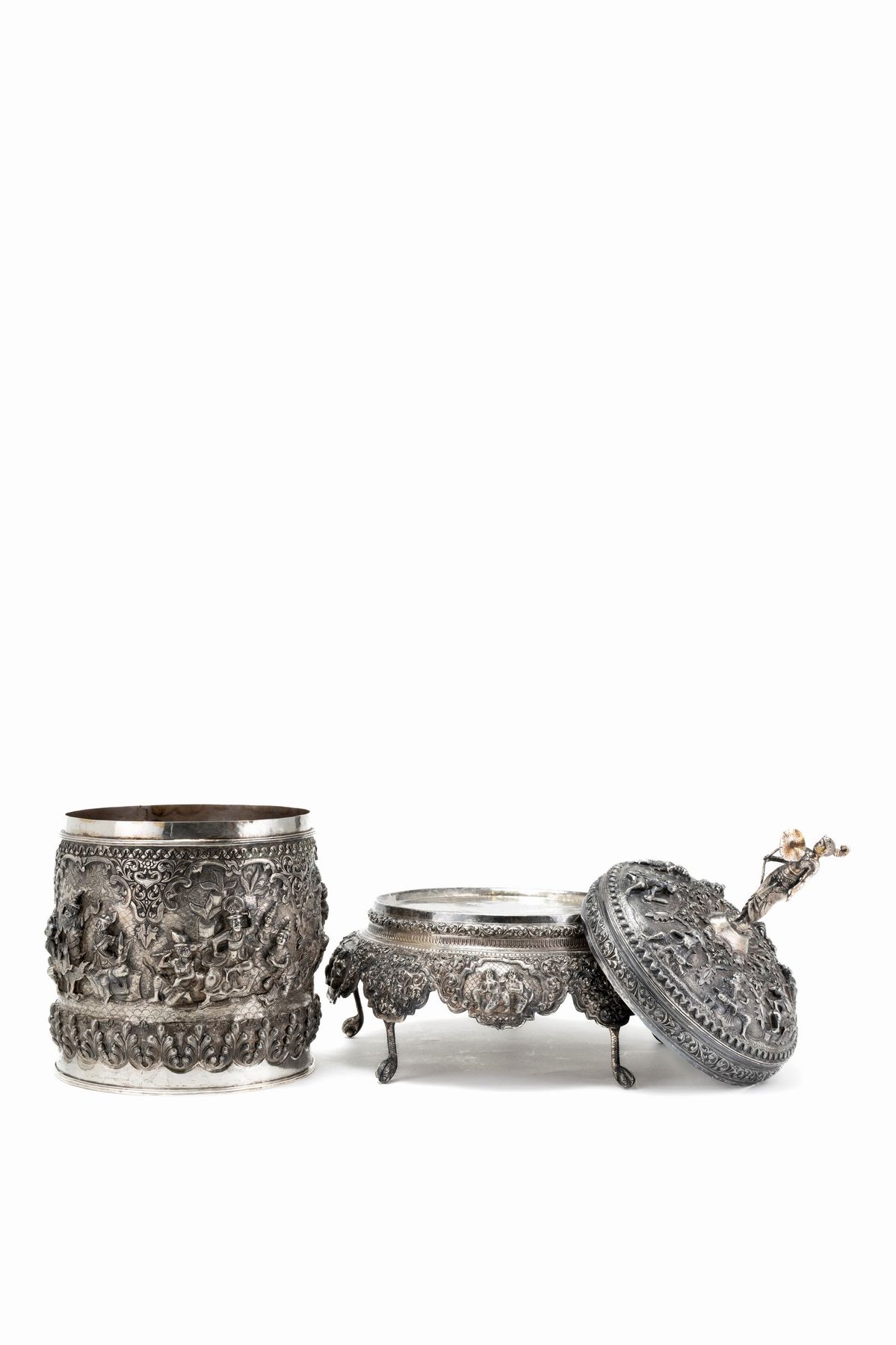 Scatola con Base in Argento