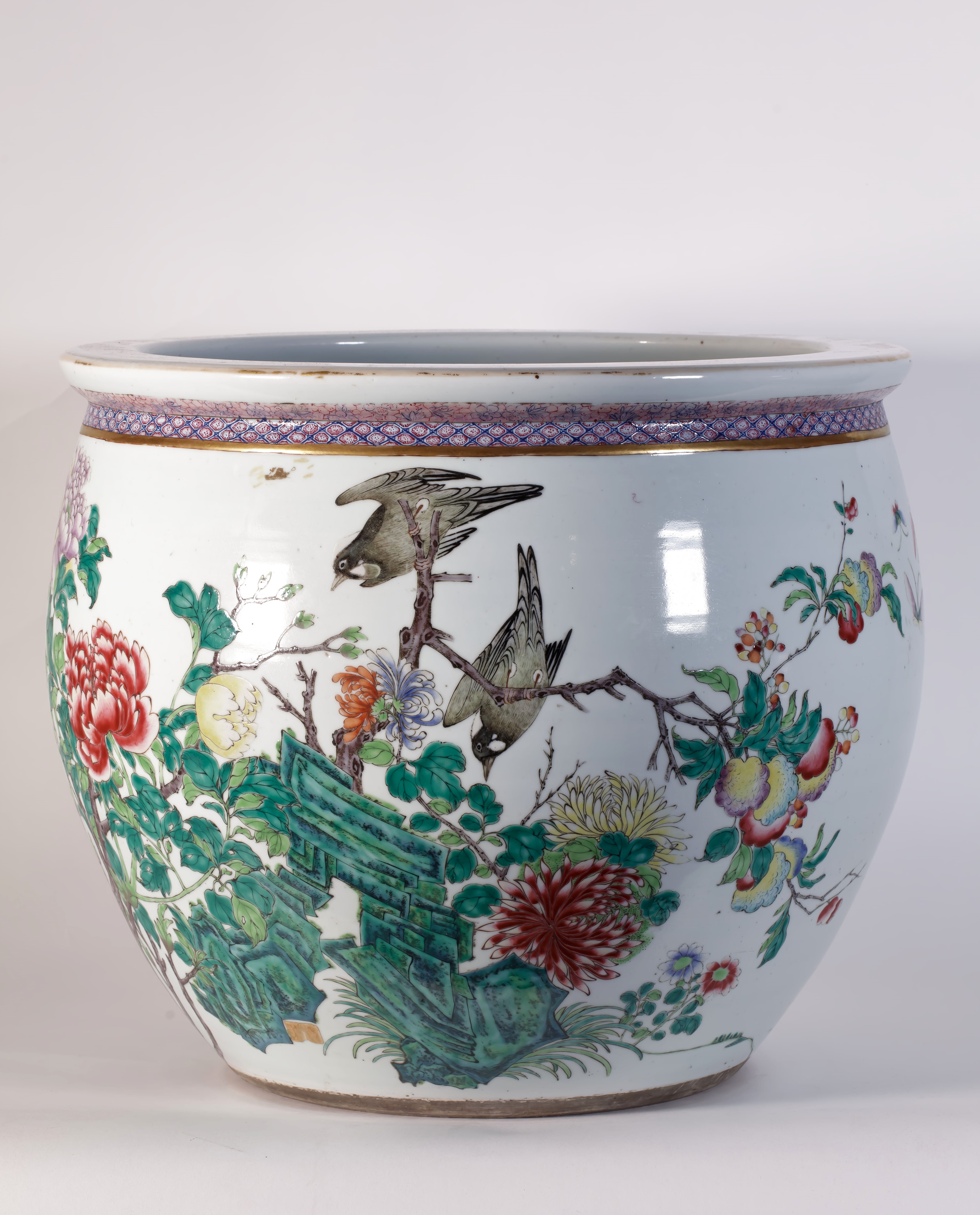 Cachepot in Porcellana Famiglia Rosa