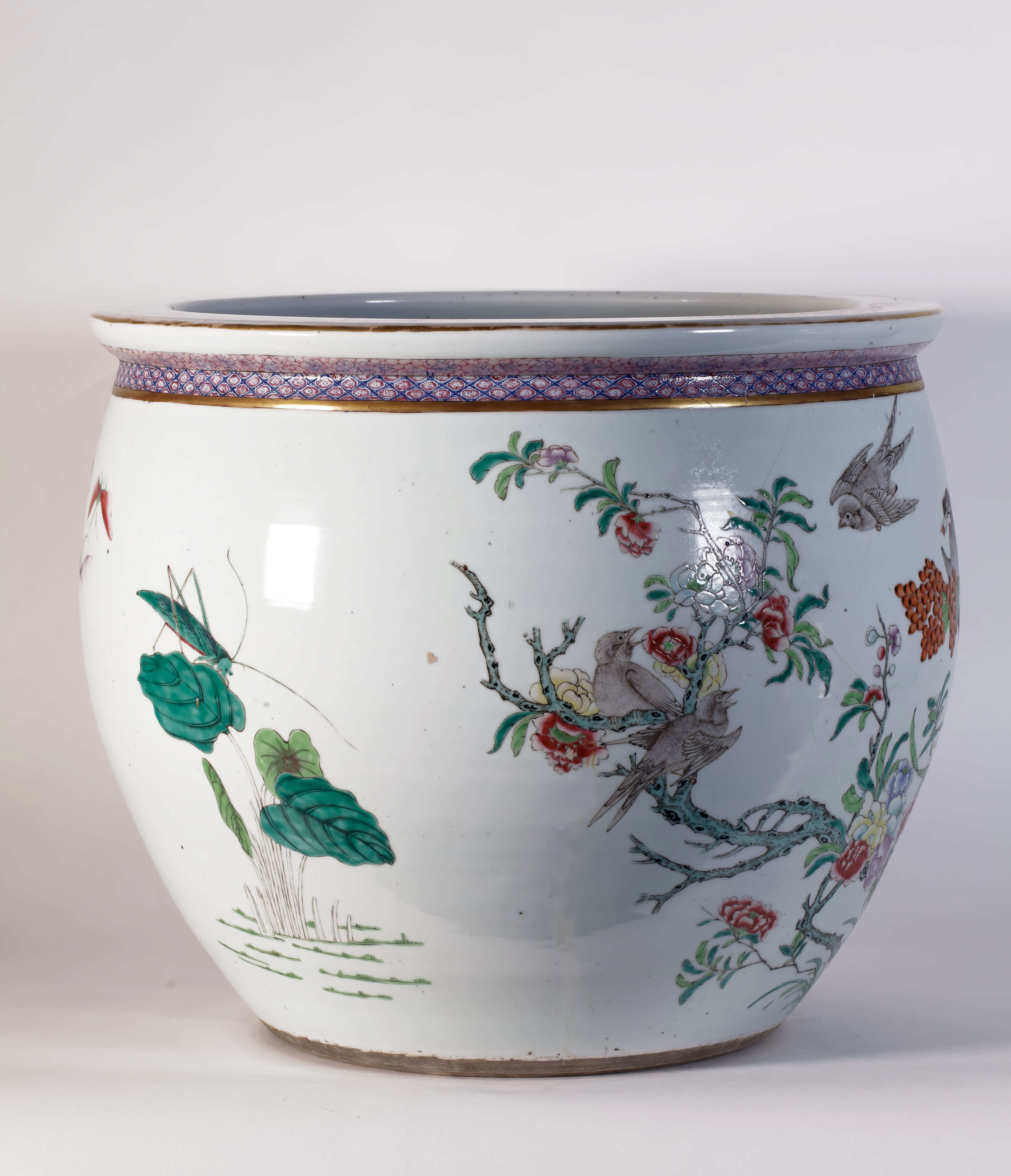 Cachepot in Porcellana Famiglia Rosa
