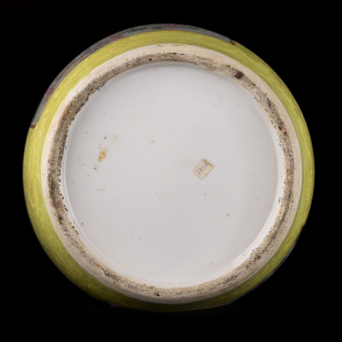 Vaso in porcellana, Famiglia Rosa a fondo giallo, Cina, fine XIX secolo