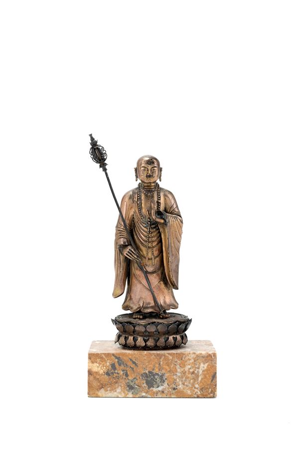 BUDDHA IN ARGENTO DORATO